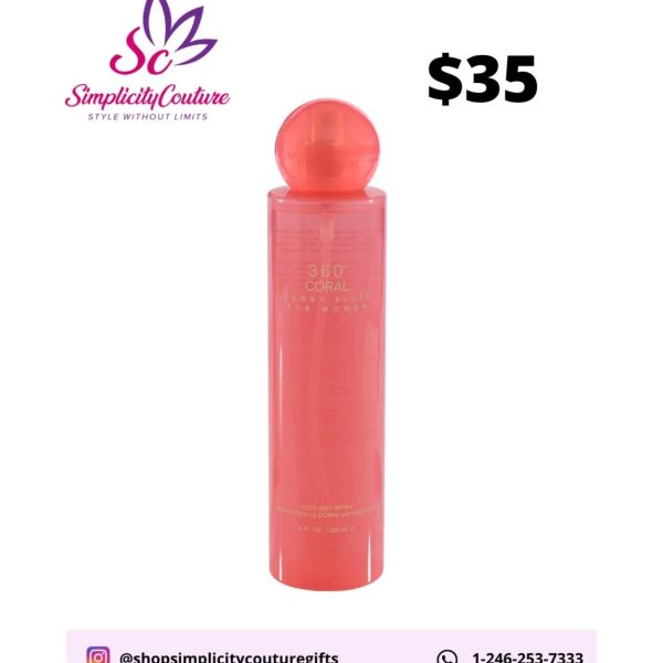 Coral Perry Ellis Women's Body Mist 360 Coral 8 fl oz