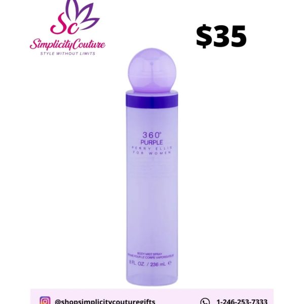 Perry Ellis Purple Women's Body Mist 8 FL. OZ. / 236 mL