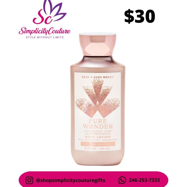 Bath & Body Works Rose Gold Women's Pure Wonder Body Lotion 8 FL OZ