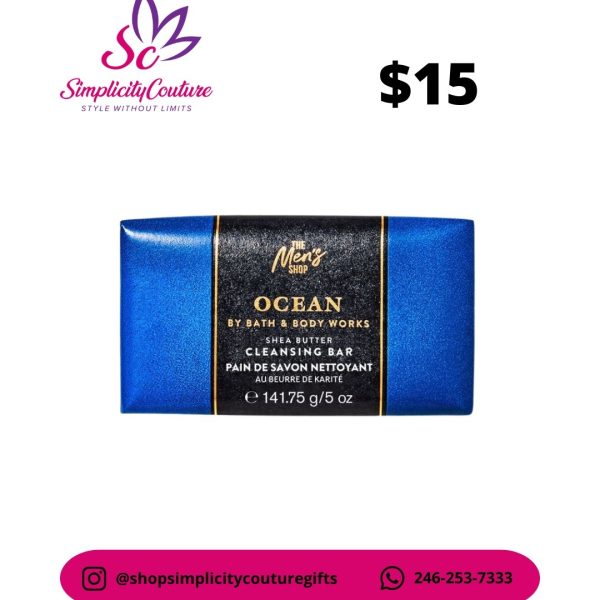 Blue Men's Bath & Body Works Ocean Shea Butter Cleansing Bar 5 oz