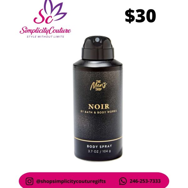 Black Men's Bath & Body Works Noir Body Spray 3.7oz