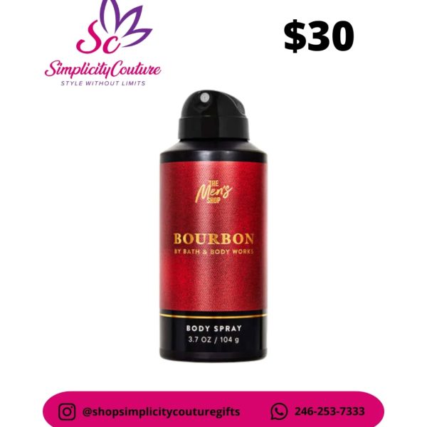 Red Men's Body Spray Bourbon by Bath & Body Works 3.7 oz