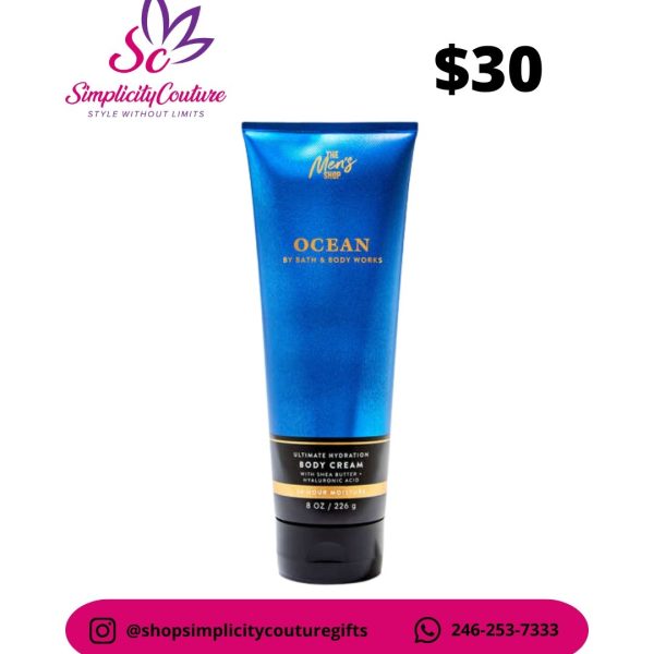 Blue Men's Bath & Body Works Ocean Body Cream 8oz