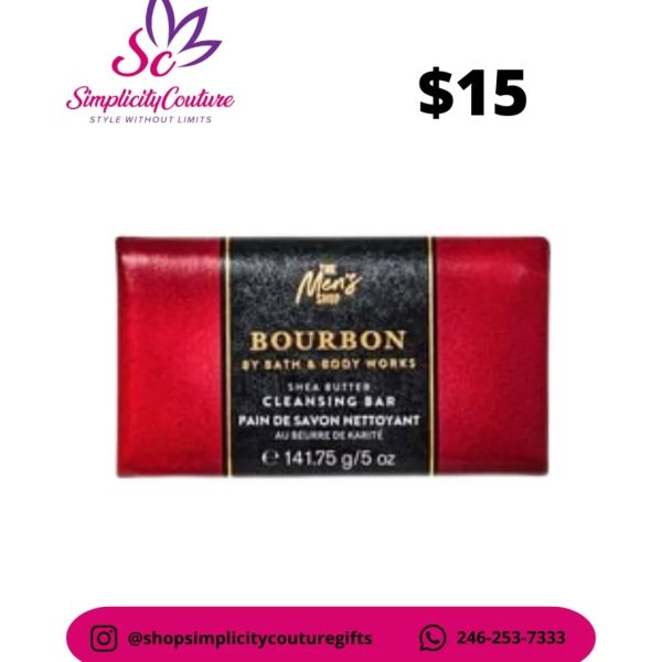 Red Men's Bath & Body Works Bourbon Shea Butter Cleansing Bar 5 oz