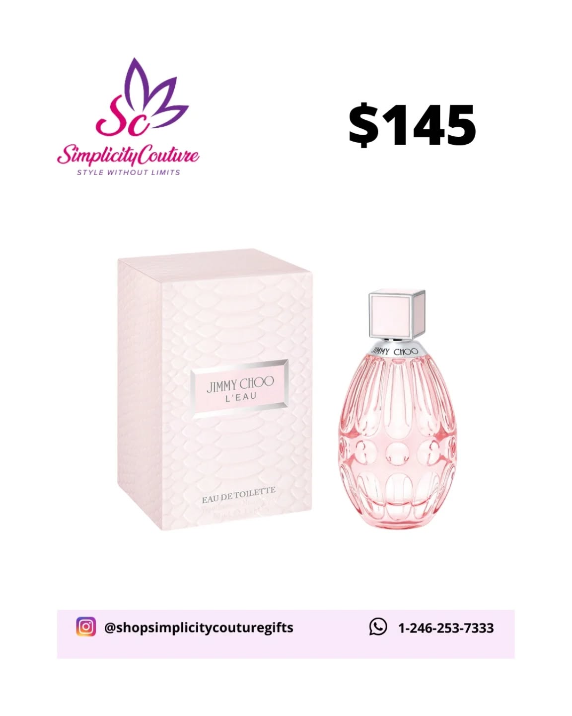 Pink Women's Jimmy Choo L'Eau Eau de Toilette