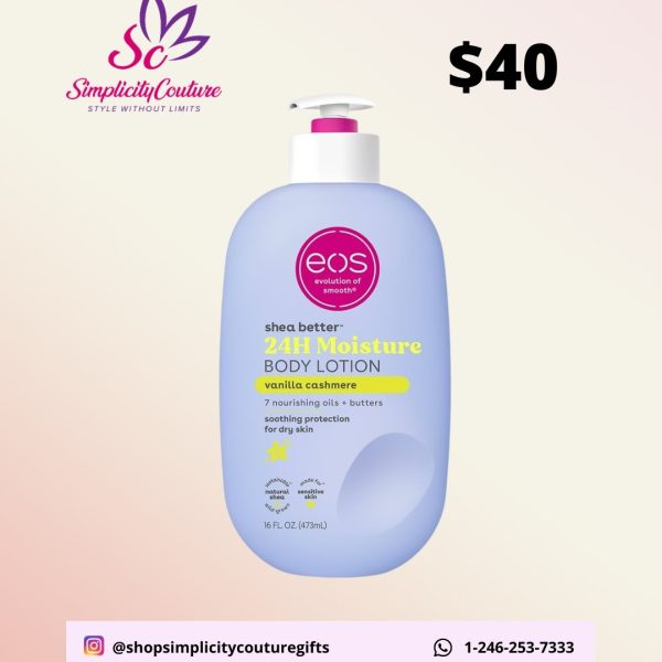 Light Blue EOS Vanilla Cashmere Body Lotion 16 FL. OZ.