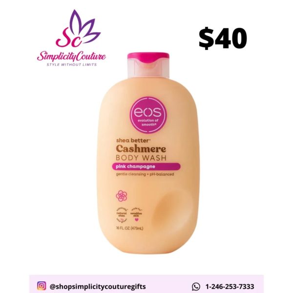 EOS Women's Shea Better Cashmere Body Wash Pink Champagne 16 fl oz