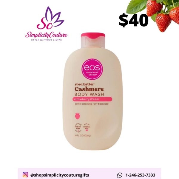 EOS Shea Better Cashmere Body Wash Strawberry Dream 16 FL OZ