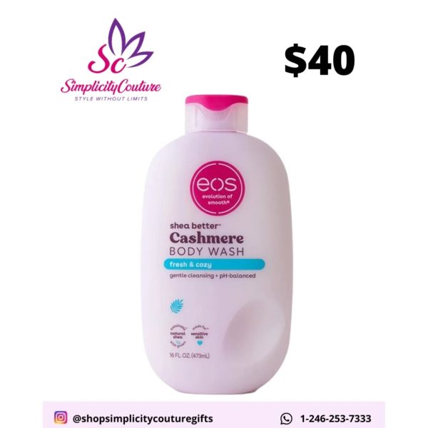 EOS Shea Better Cashmere Body Wash Fresh & Cozy 16 FL. OZ.