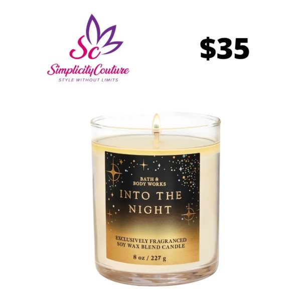 Bath & Body Works Into The Night Single Wick Candle 8 oz