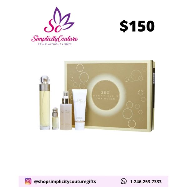Gold Women's Perry Ellis 360 Fragrance Gift Set