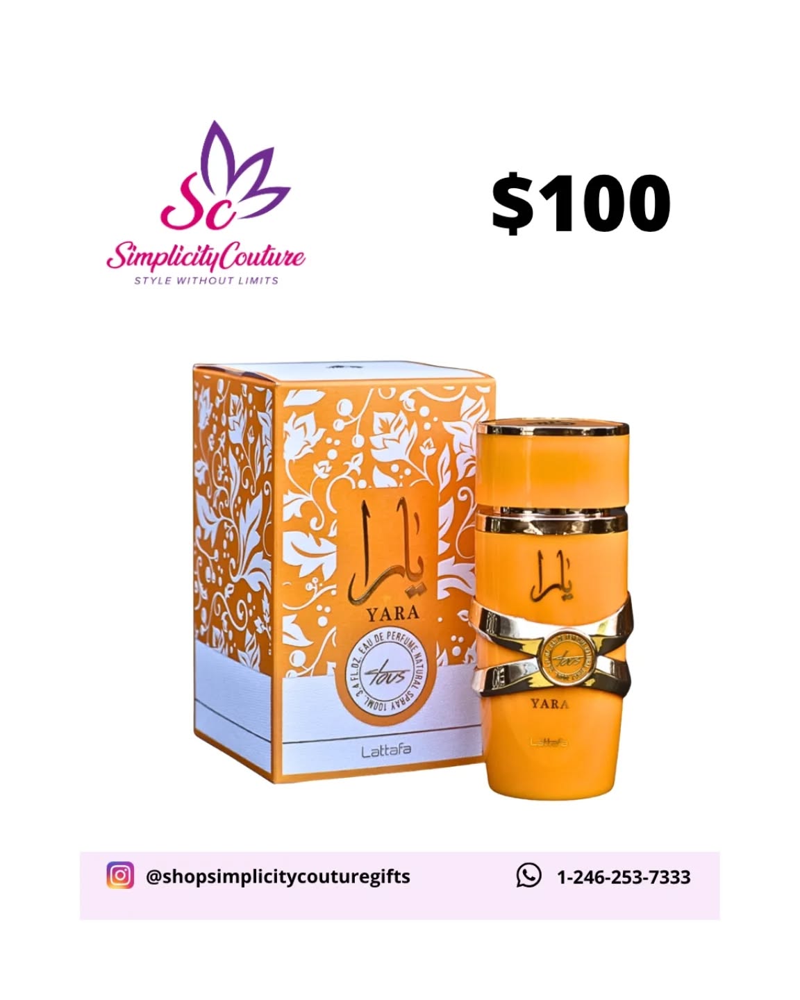 Lattafa Yara Tous Eau de Parfum 100ml